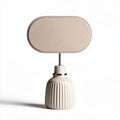 Lampe de table en céramique beige avec abat-jour rectangulaire 30 x 15 x 50cm